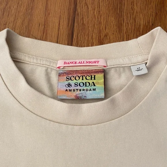 Scotch & Soda Blurred Landscape Artwork T-Shirt - Picture 11 of 11